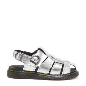 Caarys J  leren sandalen Silver Metallic Patent Lamper