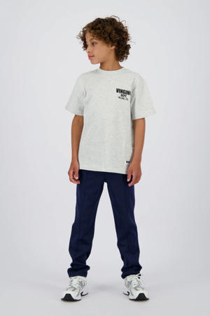 straight sweatpants donkerblauw