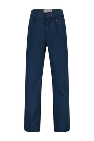 straight casual broek donkerblauw