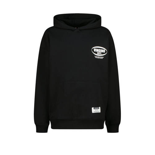 Vingino hoodie zwart Sweater Logo - maat 104 | Sweater van Vingino afbeelding