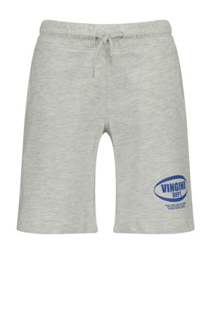 relaxed sweatshort grijs melange