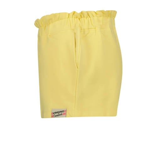 Vingino relaxed paperbag short geel Korte broek Meisjes Stretchkatoen Effen