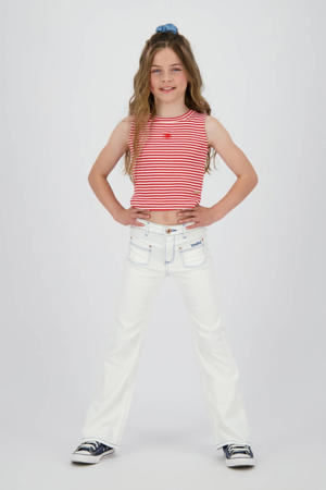 mouwloze top rood
