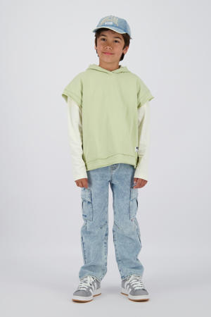 relaxed light blue denim