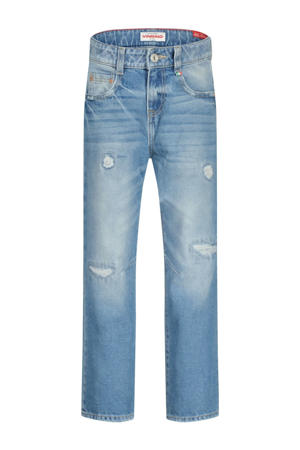 relaxed regular waist regular fit jeans light blue denim