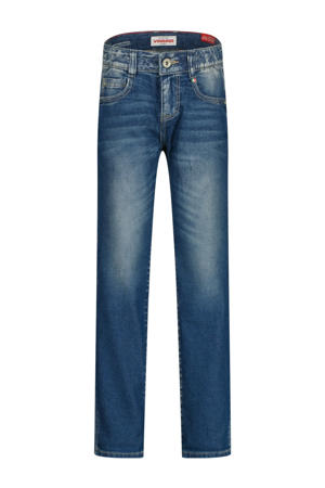 straight leg jeans dark blue denim