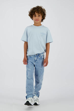 straight leg jeans light blue denim