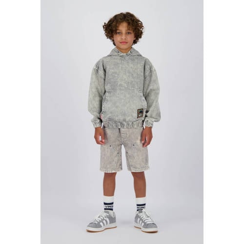 Vingino regular denim short grey denim Korte broek Grijs Effen