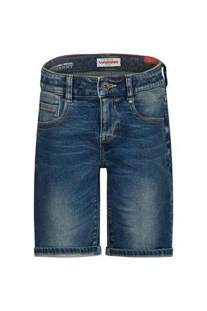 regular denim short dark blue denim