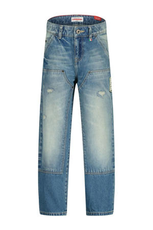 loose fit jeans medium blue denim