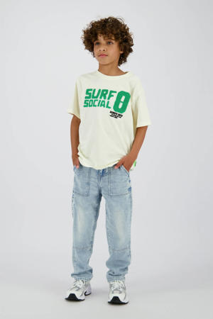 loose fit jeans light blue denim