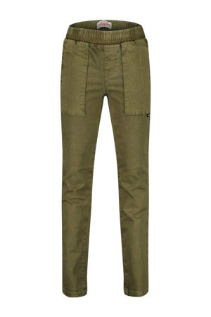 straight casual broek groen