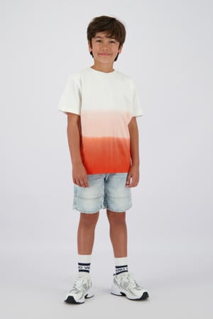 regular short light blue denim