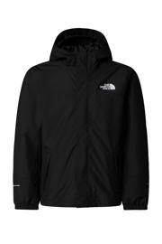 thumbnail: Zwarte jongens The North Face regenjas van polyester met effen, lange mouwen, capuchon en rits met windvanger