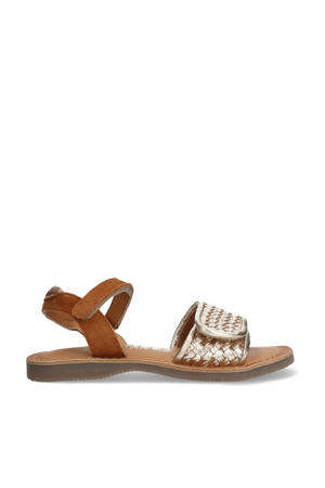 Cally Call  leren sandalen cognac