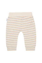 thumbnail: Beige, lichtbruin en blauwe Noppies baby babybroek van katoen met elastische tailleband en effen
