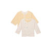 Noppies baby reversible vest beige/geel