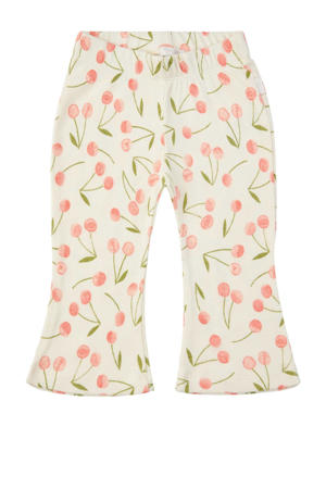 flared broek ecru