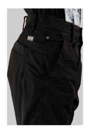 thumbnail: Zwarte jongens G-STAR regular bermuda short van stretchkatoen met high waist, rits- en knoopsluiting en effen