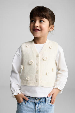 gilet ecru gebreid