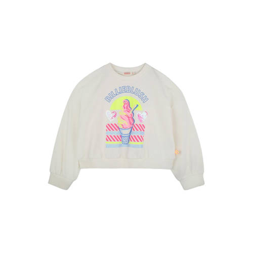 Billieblush sweater wit Trui Printopdruk - maat 116 afbeelding