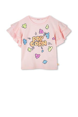 T-shirt lichtroze met pailletten