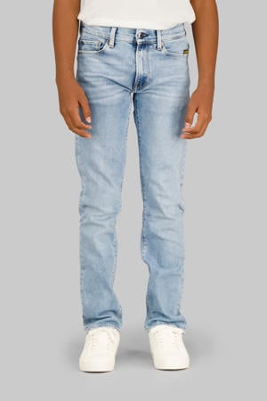 straight leg jeans light blue denim