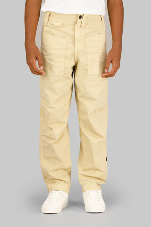 relaxed casual broek lichtkaki