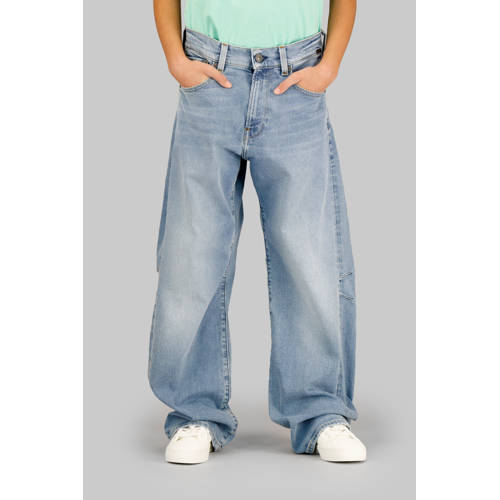 G-STAR high waist loose fit jeans light blue denim Blauw Meisjes Katoen