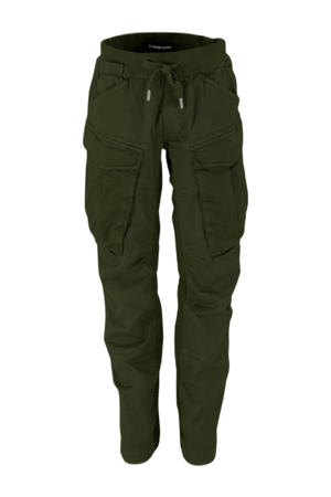 tapered cargo broek donkergroen