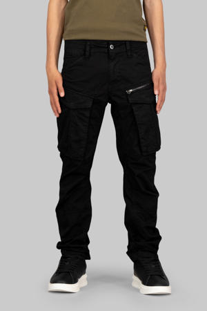 tapered cargobroek zwart