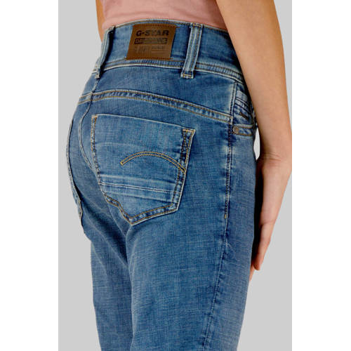 G-STAR bootcut low waist flared jeans medium blue denim Blauw Effen