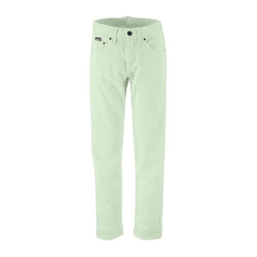 G-STAR loose fit jeans lichtgroen Meisjes Katoen Effen