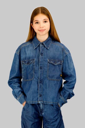 blouse medium blue denim
