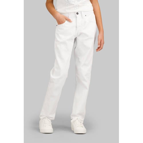 G-STAR loose fit jeans wit Meisjes Katoen Effen