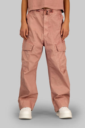 relaxed cargo broek roze
