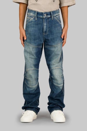 regular waist regular fit jeans dark blue denim