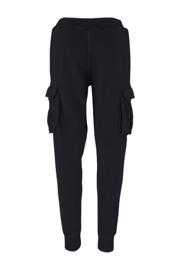 thumbnail: Donkerblauwe jongens G-STAR loose cargo broek van katoen met high waist, elastische tailleband met koord en effen