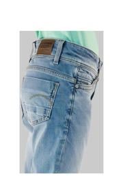 thumbnail: Medium blue denim meisjes G-STAR bootcut low waist flared jeans van denim met effen en rits- en knoopsluiting