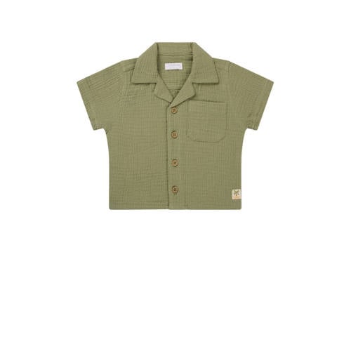 Noppies baby shirt groen Overhemd Jongens Katoen Reverskraag Effen