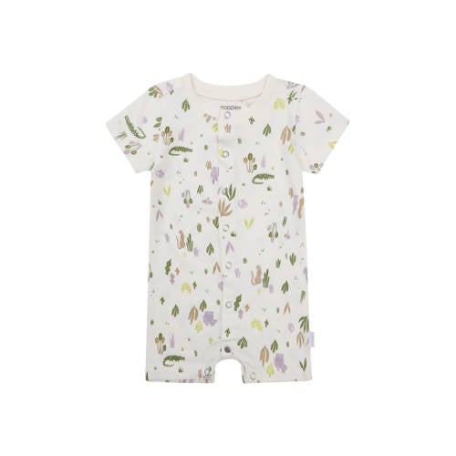 Noppies baby boxpak offwhite/groen/bruin Ecru Jongens Stretchkatoen Ronde hals