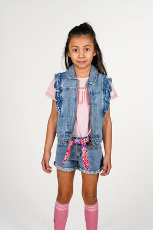 gilet light blue denim