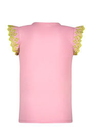 thumbnail: B.Nosy T-shirt roze broderie