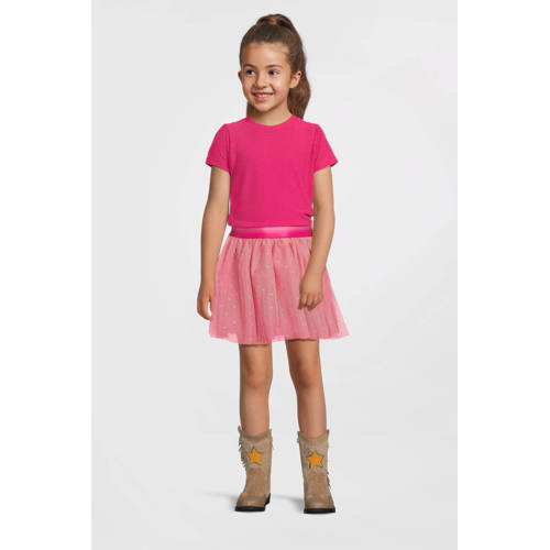 B.Nosy midi jurk roze Meisjes Polyester Ronde hals Hartjes - maat 146/152 afbeelding