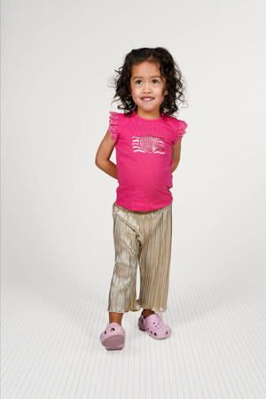 straight casual broek goud