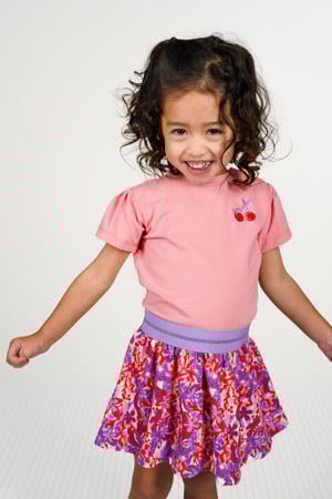 midi jurk roze