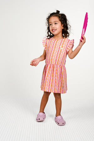 midi jurk roze