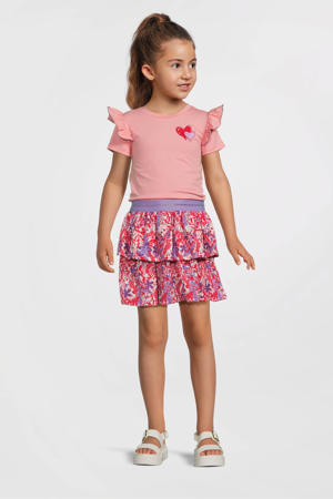 midi jurk roze