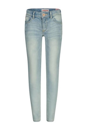 regular waist skinny jeans light blue denim