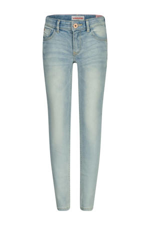 regular waist skinny jeans light blue denim